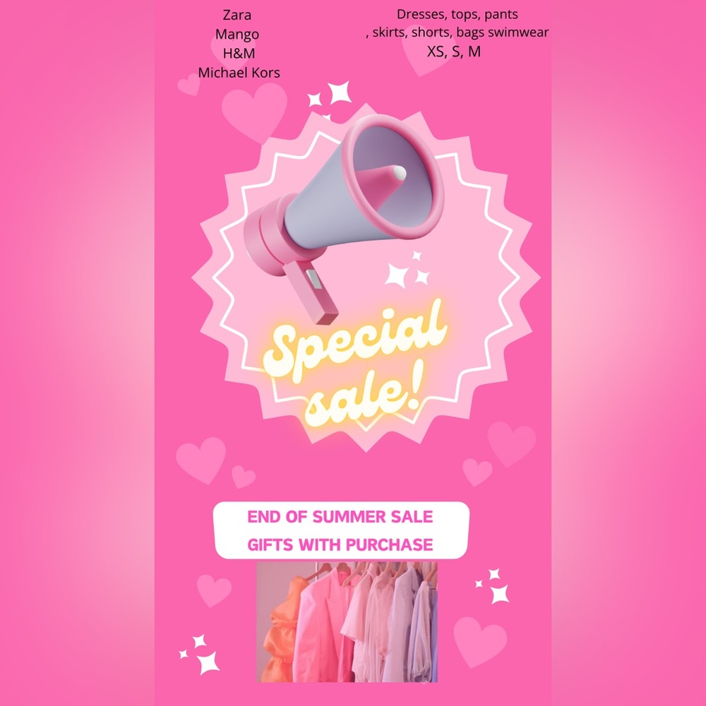 End of Sunmer sale